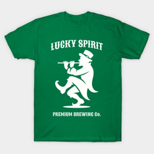 Lucky Spirit Flautist Leprechaun T-Shirt